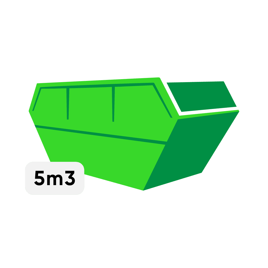 5m³ konteinera noma tikai 5€ + PVN