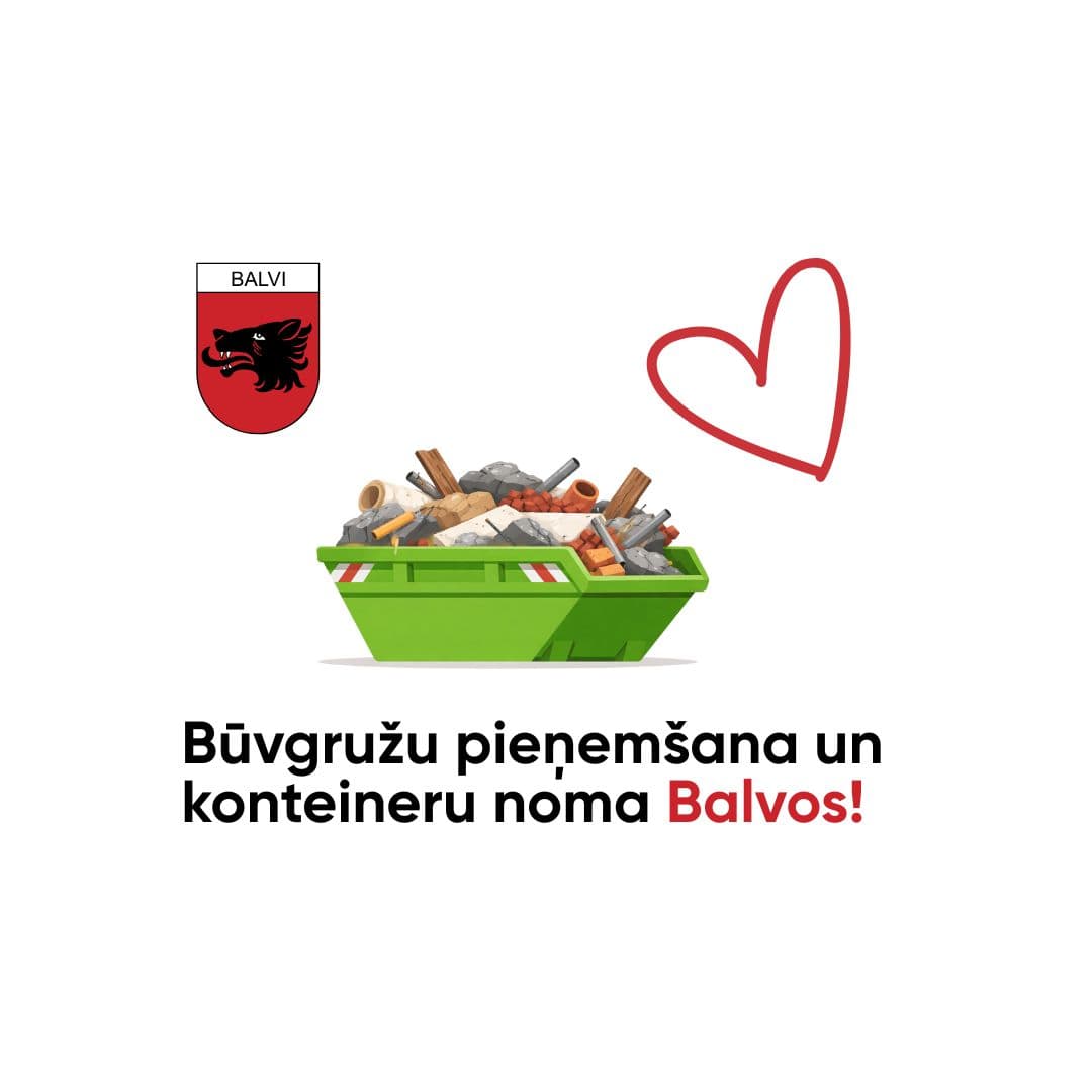 Kur nodot būvgružus Balvos